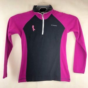 Columbia cancer awareness pullover size S